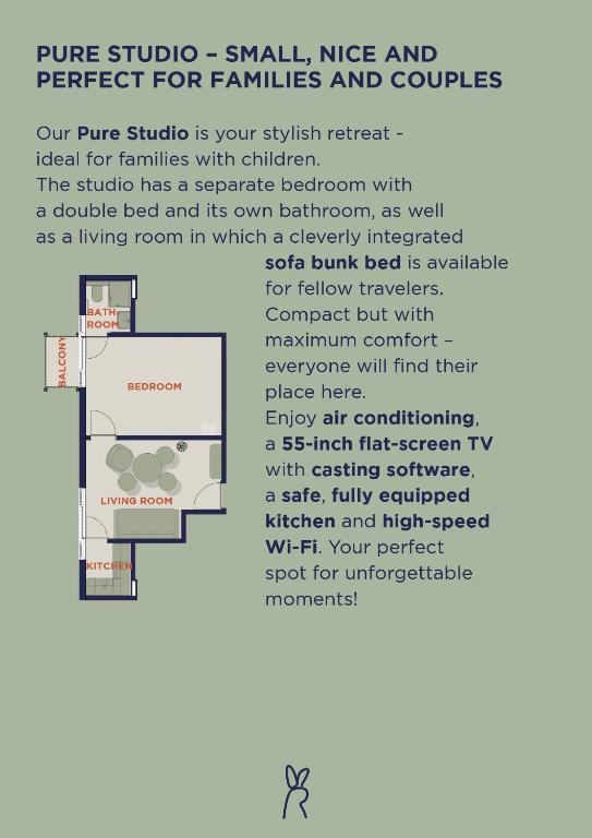 HOP Pure Studio 130 Grundriss Interlaken